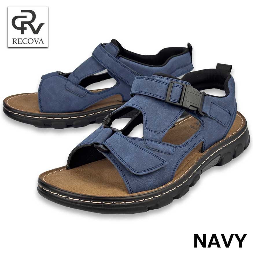 サンダル メンズ 厚底 スポーツサンダル コンフォートサンダル ベルクロサンダル オフィスサンダル スリッポン 軽量 ブランド |  | 02