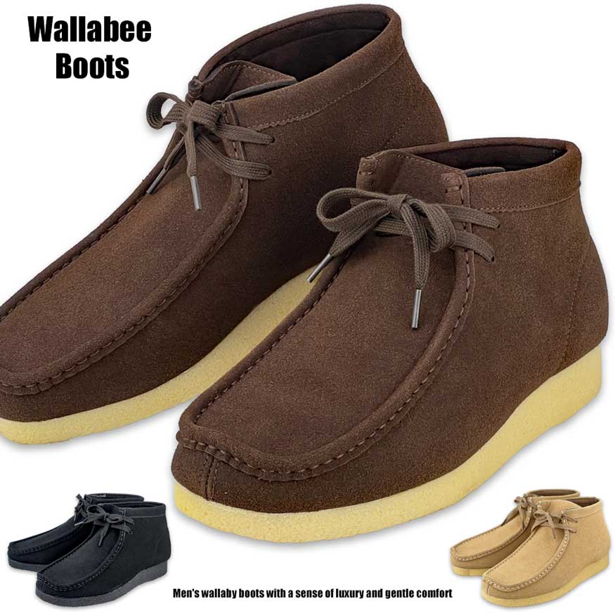 ブーツ メンズ ワラビーブーツ チャッカブーツ デザートブーツ