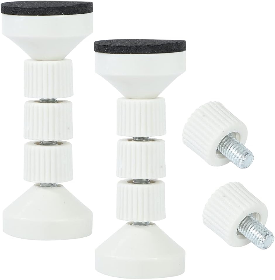家具転倒防止 つっぱり棒 地震 防災 固定 地震対策 棚 本棚 食器棚 冷蔵庫 タンス 2本セット(ホワイト)