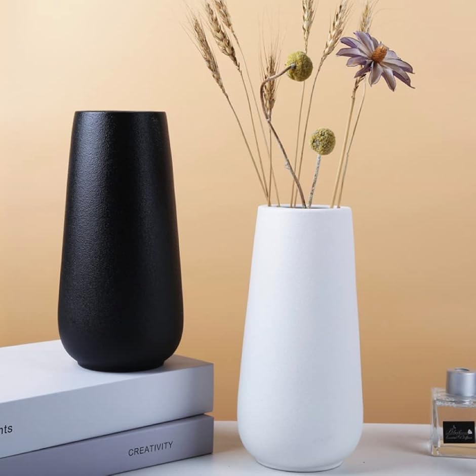 花瓶 フラワーベース 陶器 北欧 おしゃれ インテリア 高さ20cm 花器