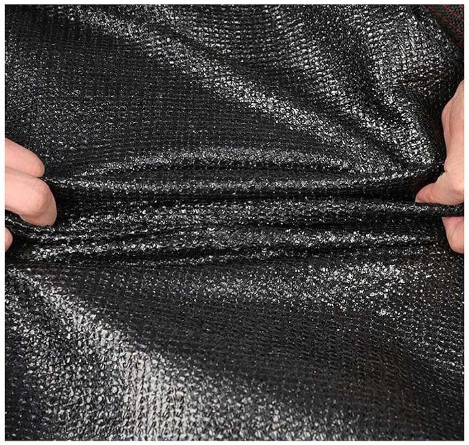 遮光ネット 日よけ シェード 防塵 高密度ポリエチレン 18ピン ベランダ カーポート ルーフ ヤード (Black,  2Mx2M) | ブランド登録なし | 06