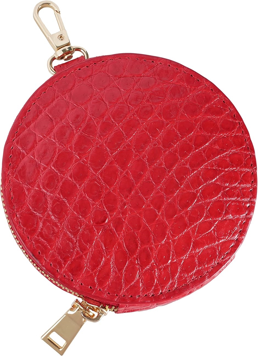 クロコダイル コインケース 丸型 レディース メンズ ファスナー