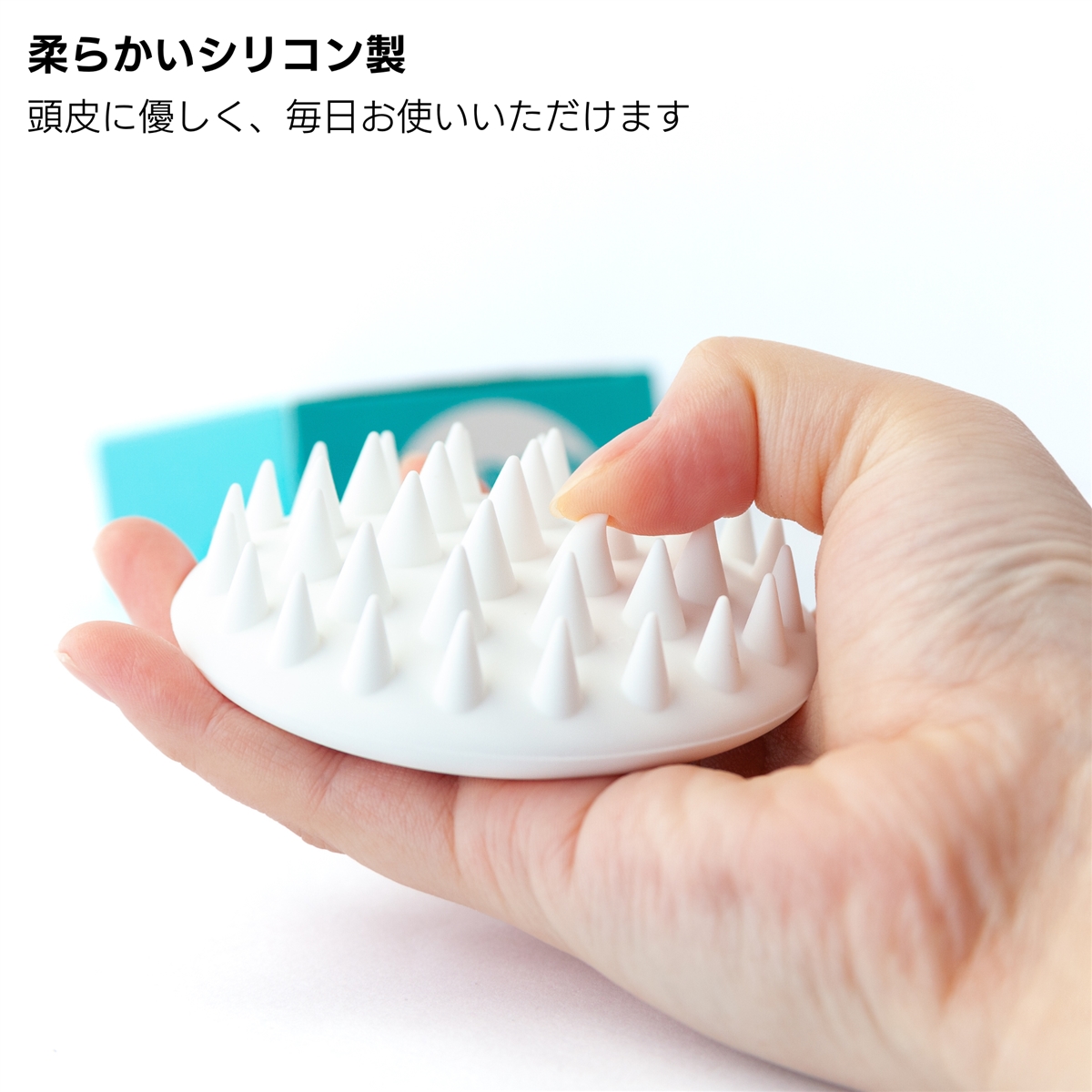 TeamOneDay mashmaru マシュまる エコシリコン 頭皮マッサージブラシ