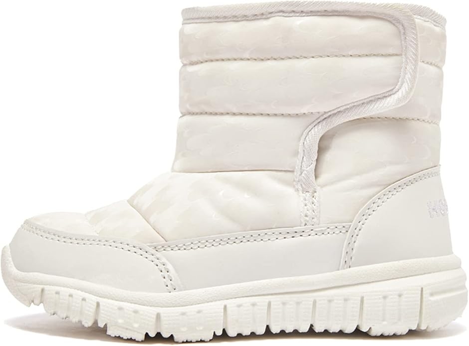スノーブーツ キッズ ウインターブーツ ベビー 女の子 男の子 スノーシューズ 子供 冬用 MDM (01ホワイト,  16.0 cm 2.5E)