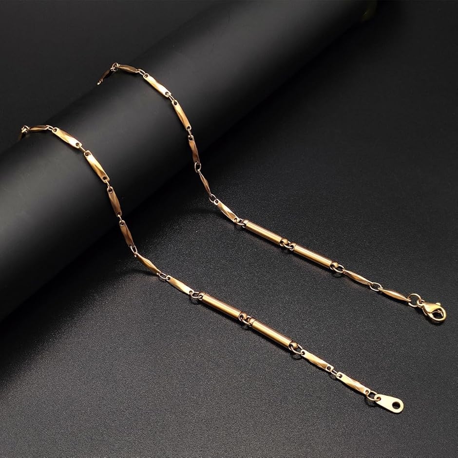 磁気ネックレス レディース おしゃれ 幅2mm 全長45cm サージカル