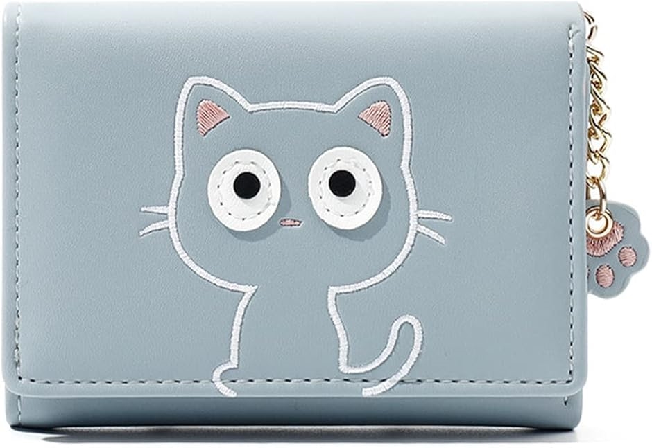 Yahoo! Yahoo!ショッピング(ヤフー ショッピング)財布 ミニ財布 三つ折り ウォレット コンパクト カード入れ（ブルー）