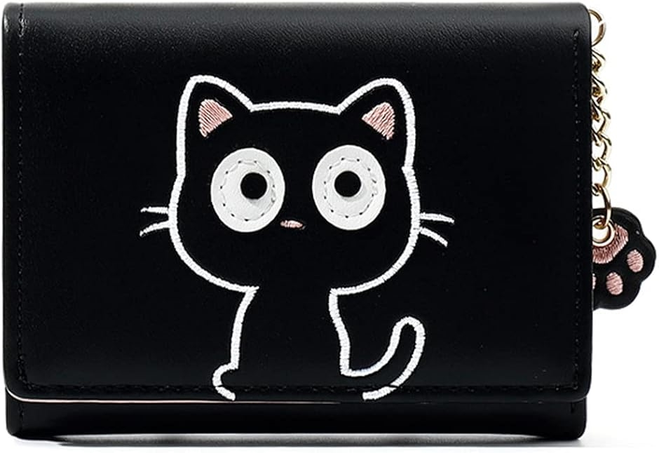 Yahoo! Yahoo!ショッピング(ヤフー ショッピング)財布 ミニ財布 三つ折り ウォレット コンパクト カード入れ（ブラック）