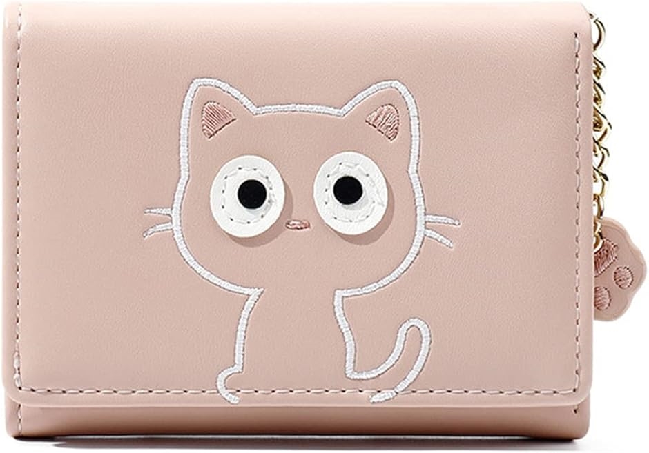 Yahoo! Yahoo!ショッピング(ヤフー ショッピング)財布 ミニ財布 三つ折り ウォレット コンパクト カード入れ（ピンク）