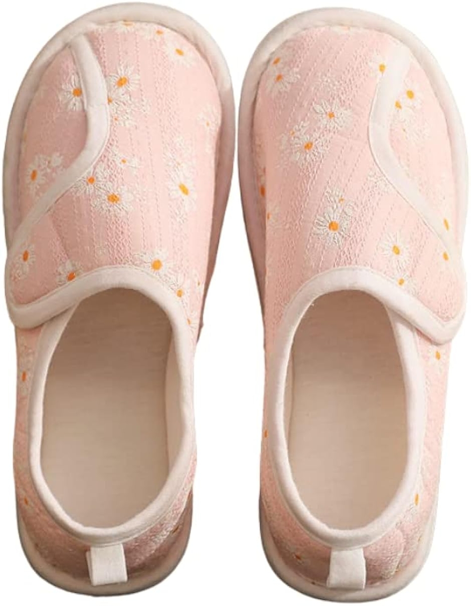 介護シューズ リハビリシューズ 女性用 介護靴 室内 スリッパ 入院シューズ マタニティ おしゃれ 男性 (ピンク, S)