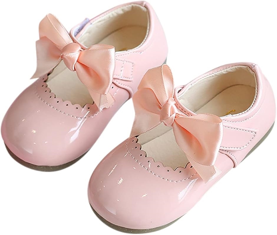 キッズ シューズ 女の子 ベビー フォーマル 靴 子供靴 結婚式 発表会 入園式(ピンク,  16.0〜16.5 cm)