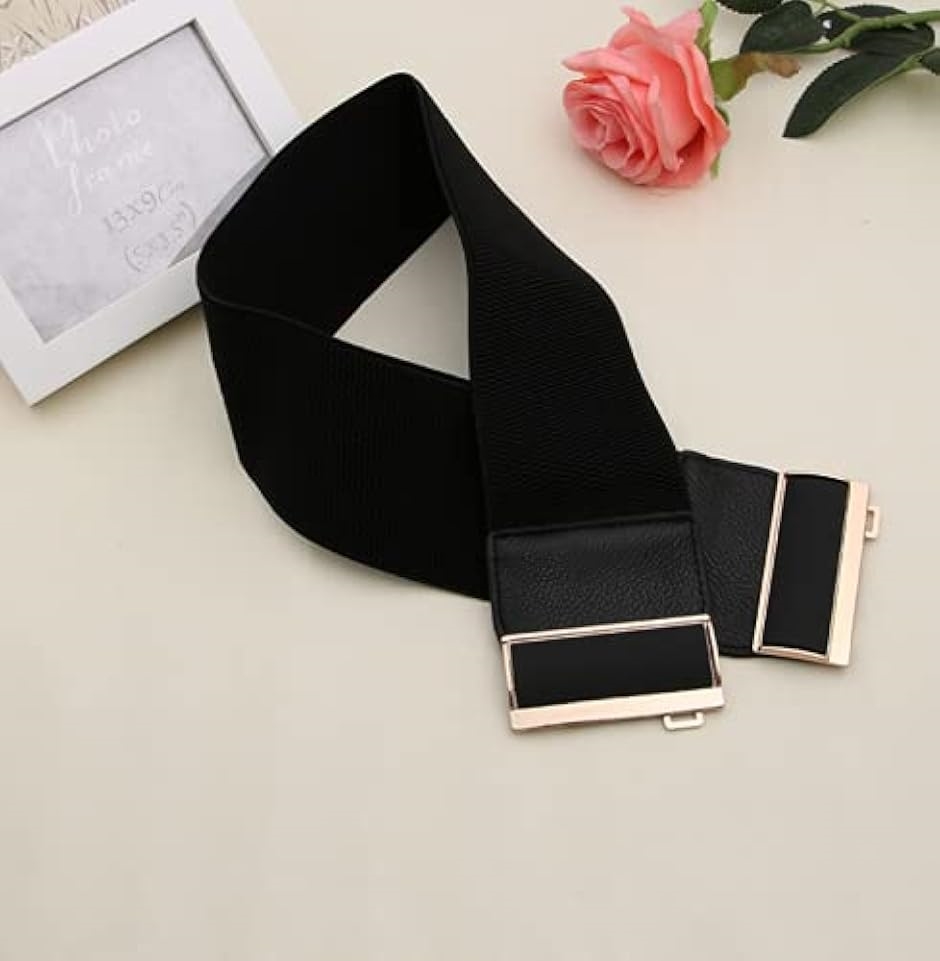 ゴムベルト ウエストベルト 太ベルト 幅広ベル...の詳細画像3