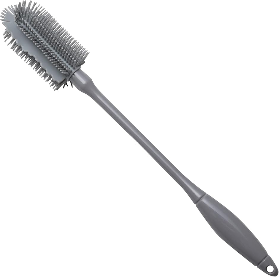 ボトルブラシ ロング シリコン ロングハンドル 35cm タンブラー 水筒 水切れ カフェブラシ 珈琲ブラシ