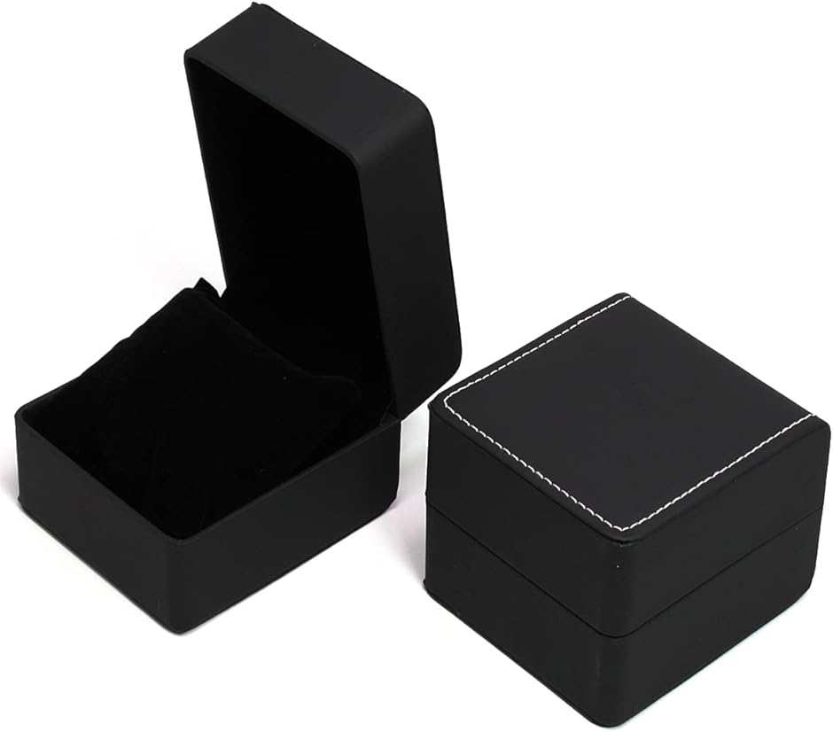 腕時計 収納ケース 2個 セット PUレザー 保管 ウォッチ ボックス(ブラック／2個セット)