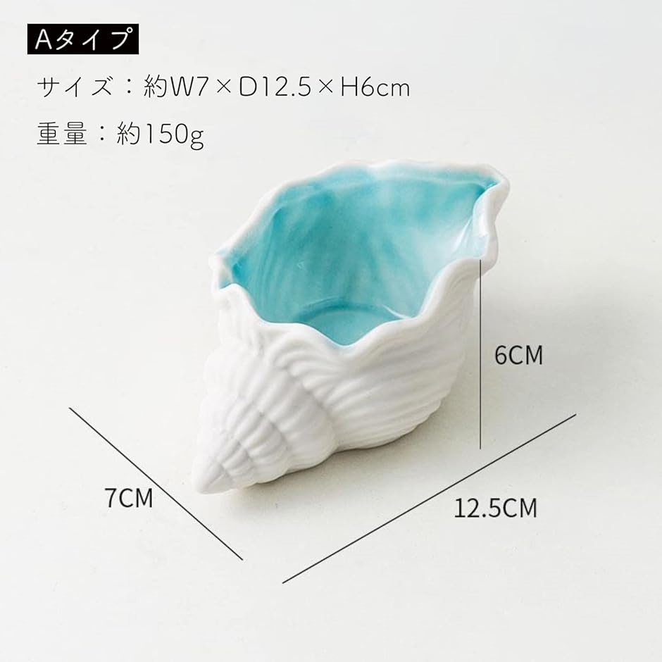 小物入れ トレー 貝殻 陶器 海を感じる癒しインテリア 卓上 収納