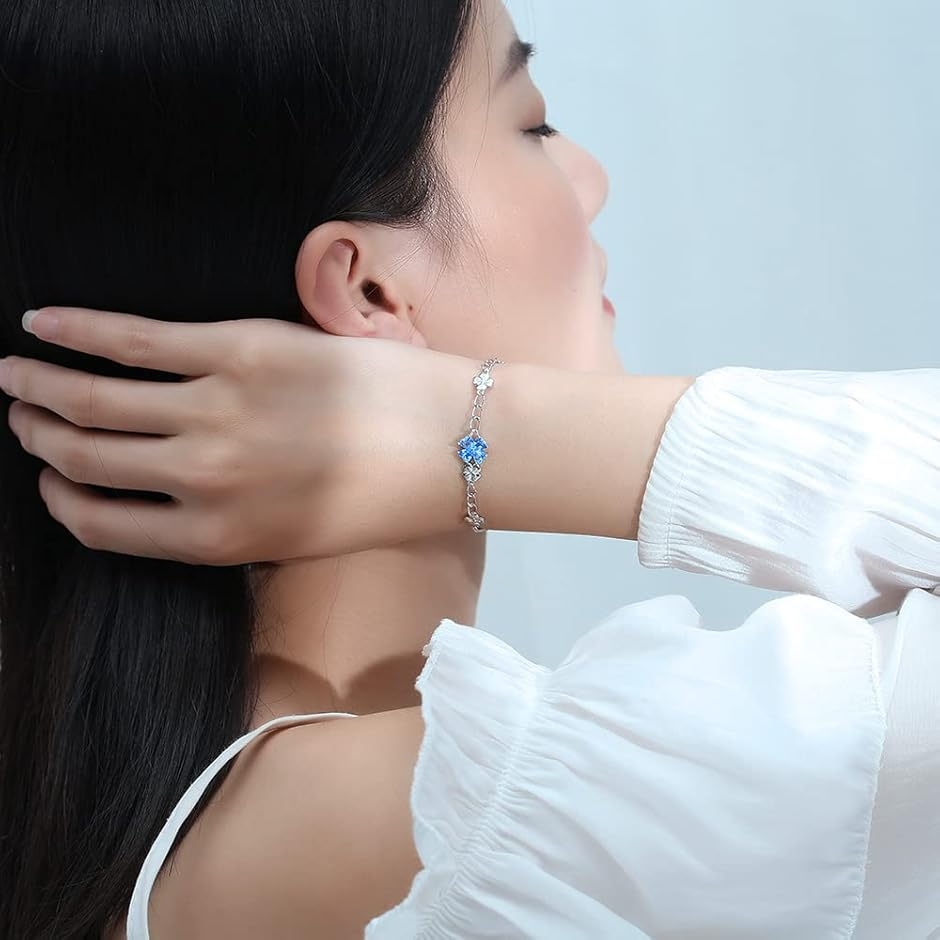 シルバー925 女性に人気 ブレスレットハート 四つ葉のクローバー