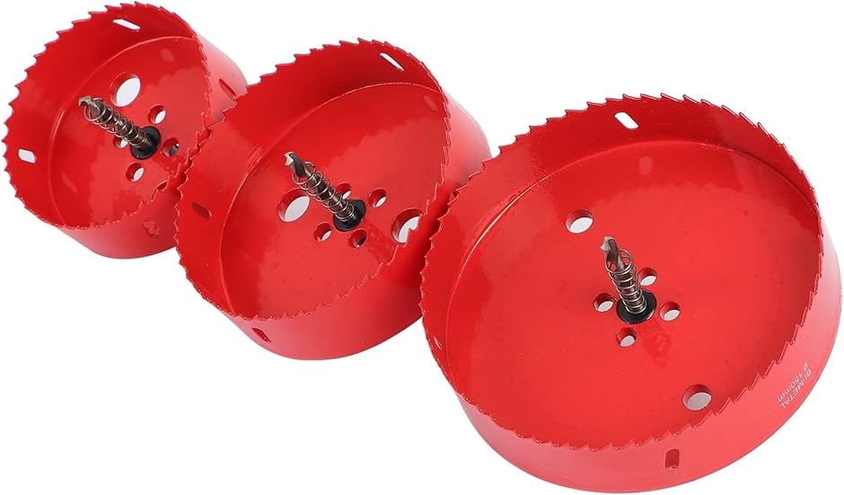 バイメタル ホールソー ホルソー セット 穴あけ 切削 工具 大きい 大型