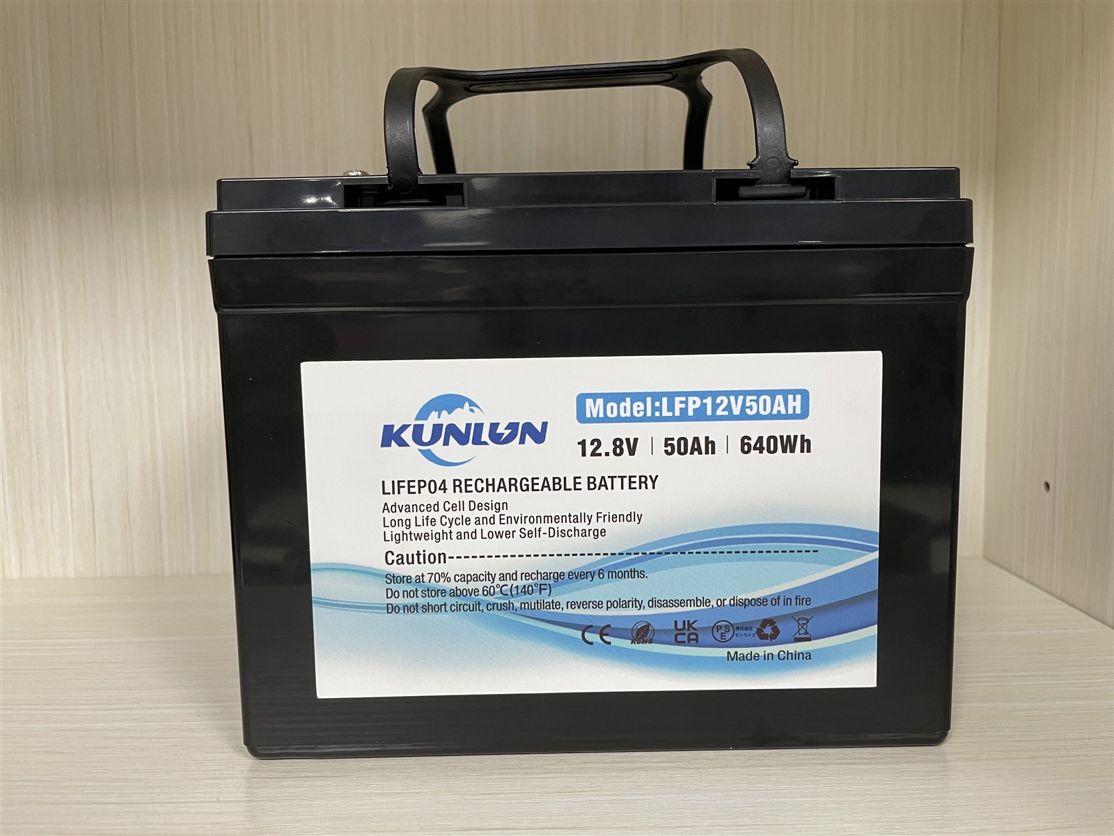 リン酸鉄リチウムイオンバッテリー 50Ah 12V エレクトリックモーター用