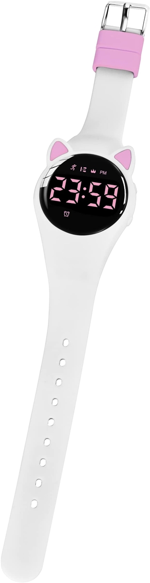 子供腕時計 キッズ 子供用スマートウォッチ 充電式ウォッチ 歩数計 活動量計 デジタル腕時計 防水 スポーツウォッチ MDM(02-ホワイト) | ブランド登録なし | 07