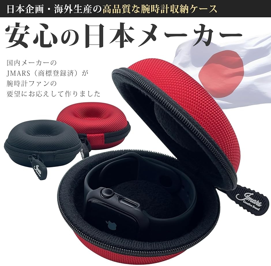 腕時計 携帯ケース 時計を守るクッション付き 国内評価機構にて落下
