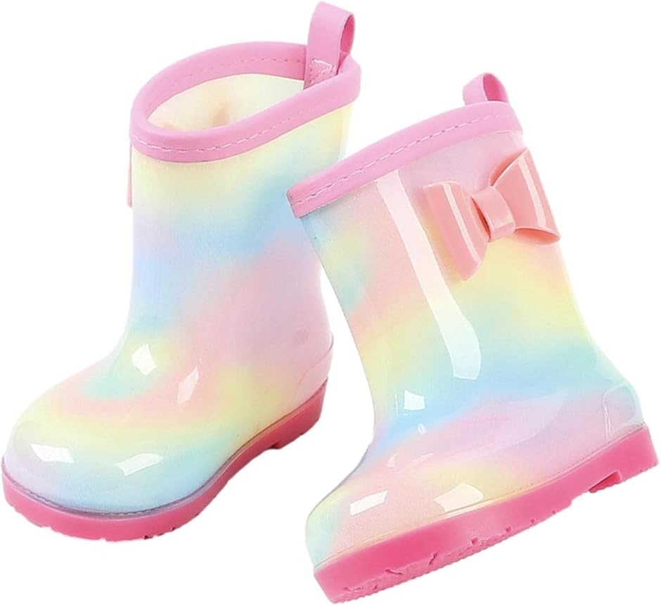 Yahoo! Yahoo!ショッピング(ヤフー ショッピング)キッズ 長靴 女の子 レインブーツ 子供 長ぐつ ジュニア 雨靴 かわいい おしゃれ 女子（レインボー,  20.0〜21.0 cm）