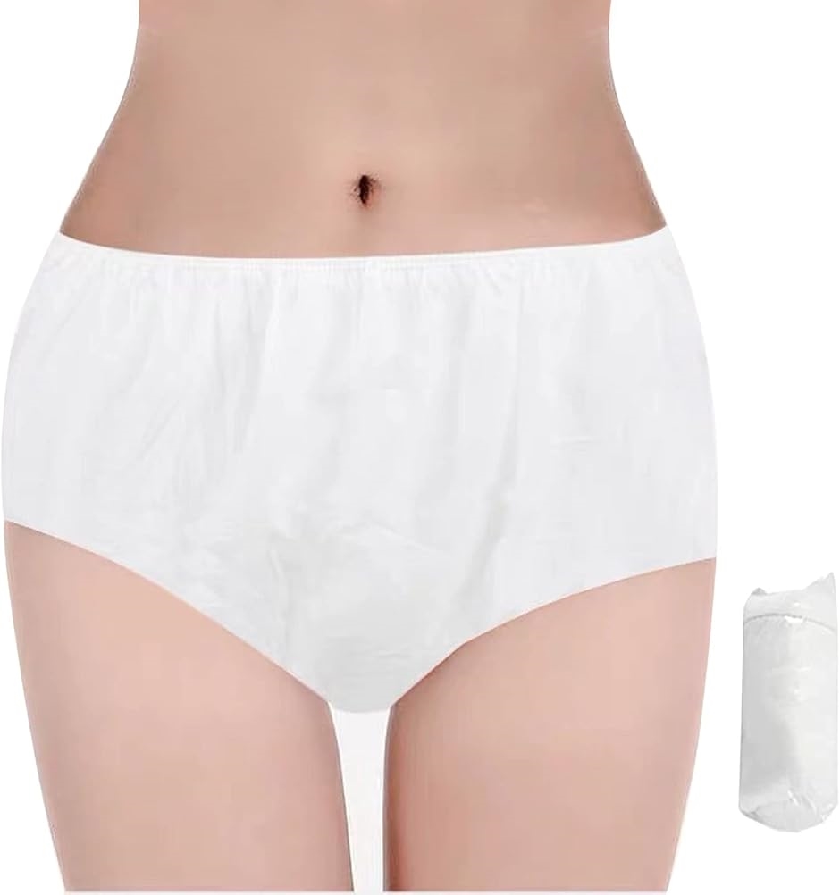 ペーパーショーツ 3枚 試しセット 介護パンツ 使い捨てショーツ 男女兼用 フリーサイズ 紙パンツ(ショーツ ホワイト,  3枚)