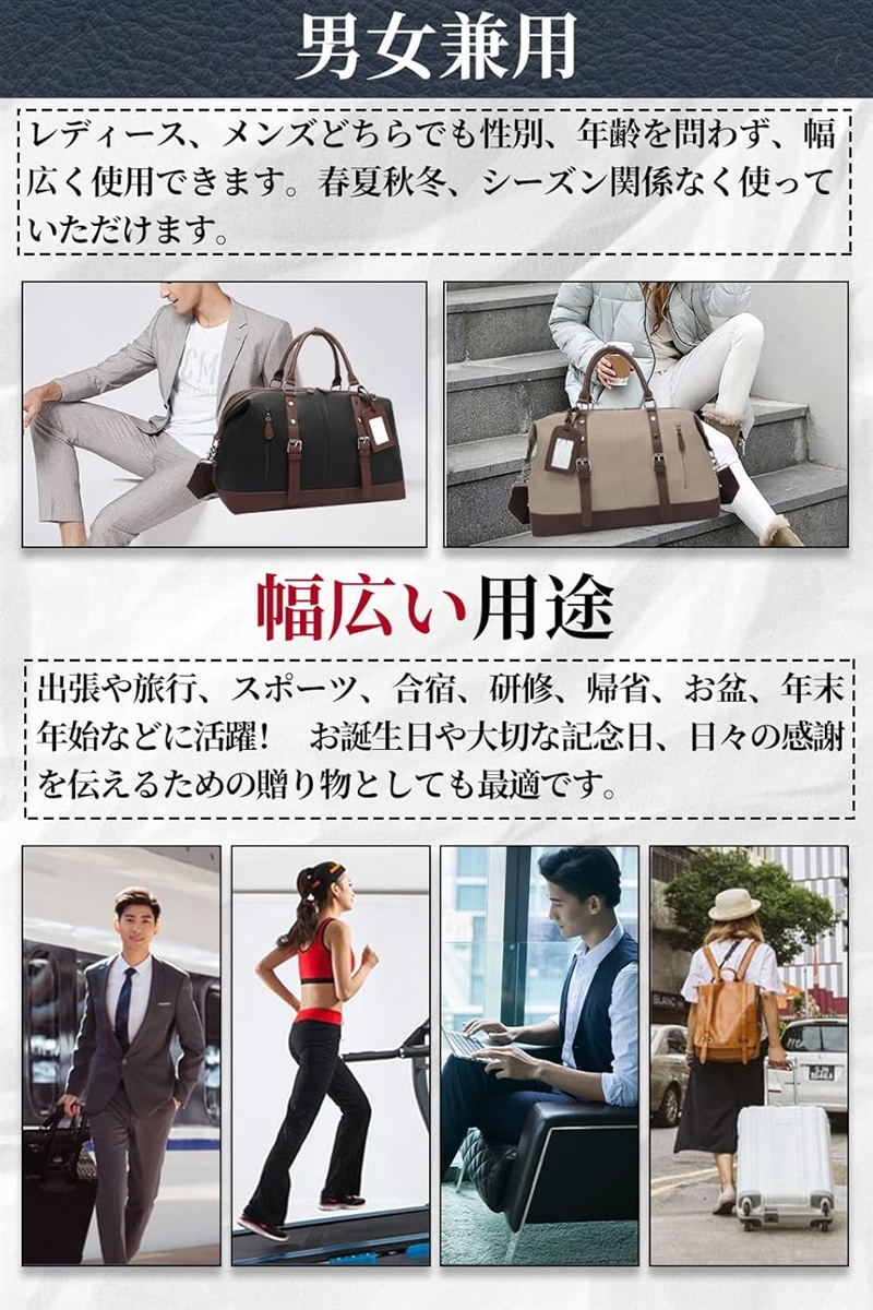 ボストンバッグ ダイヤルロック式南京錠 鍵付き 3way 旅行バッグ 旅行