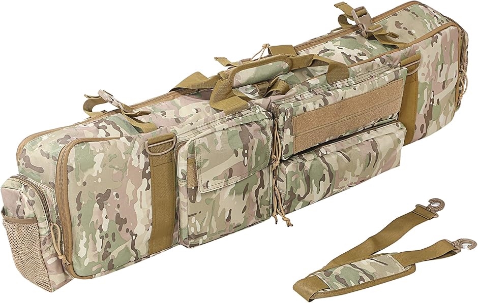 ガンケース 大容量 W100cm 2本 2丁 収納 ライフル ソフト サバゲー