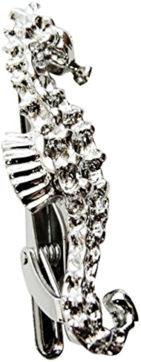 ネクタイピン おもしろ マルチクリップ 専用パッケージ付(タツノオトシゴ)