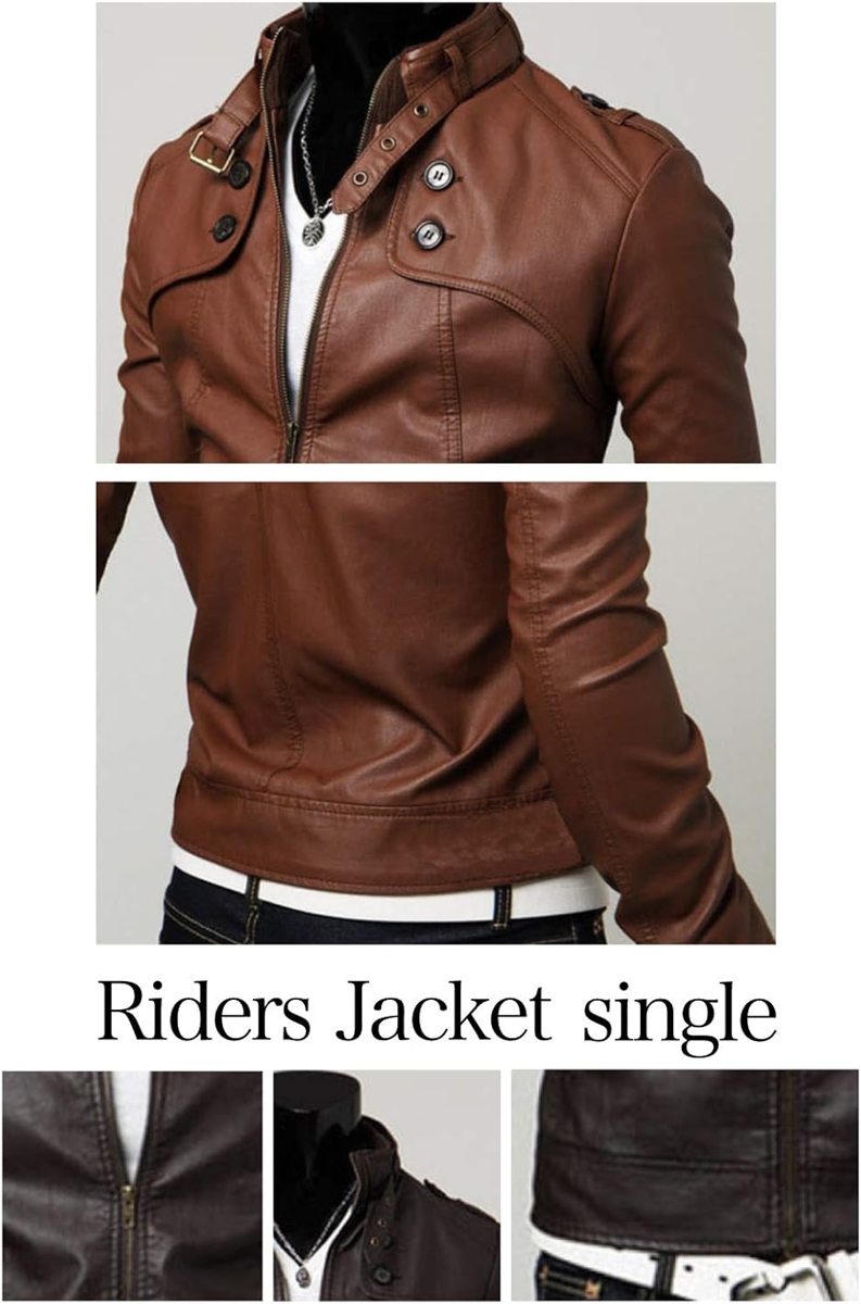 ライダース ジャケット シングル ビンテージ レザー メンズ 服 