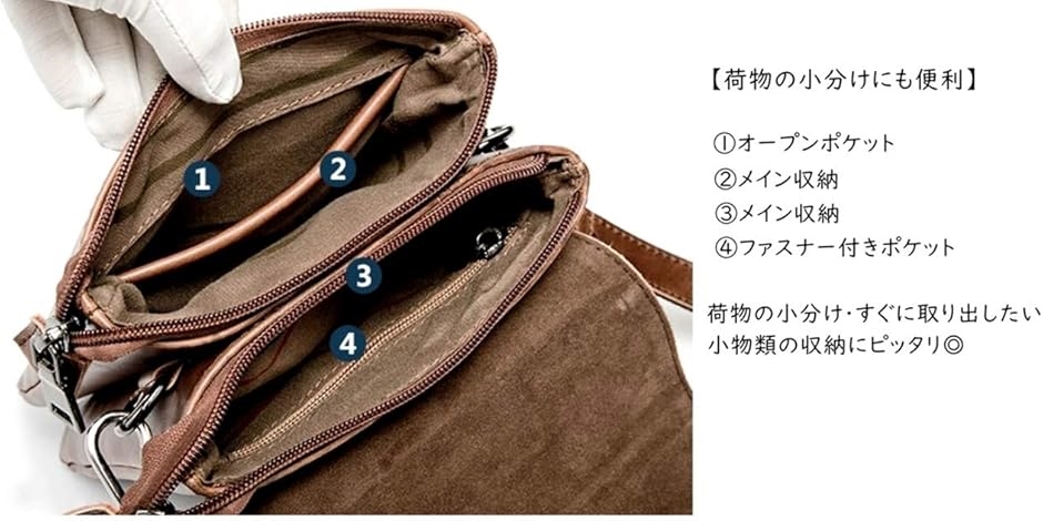 ミニ ショルダー バッグ ベルトポーチ 肩ひも 取り外せる 2way レザー