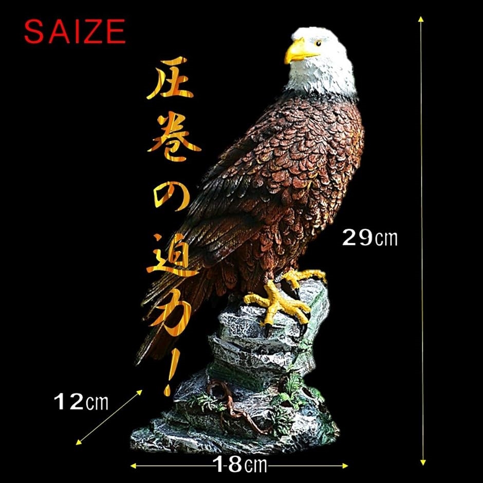 猛禽類最強 鷲 ワシ 防鳥 害鳥 庭の装飾 置物 オブジェ カラス 野鳥