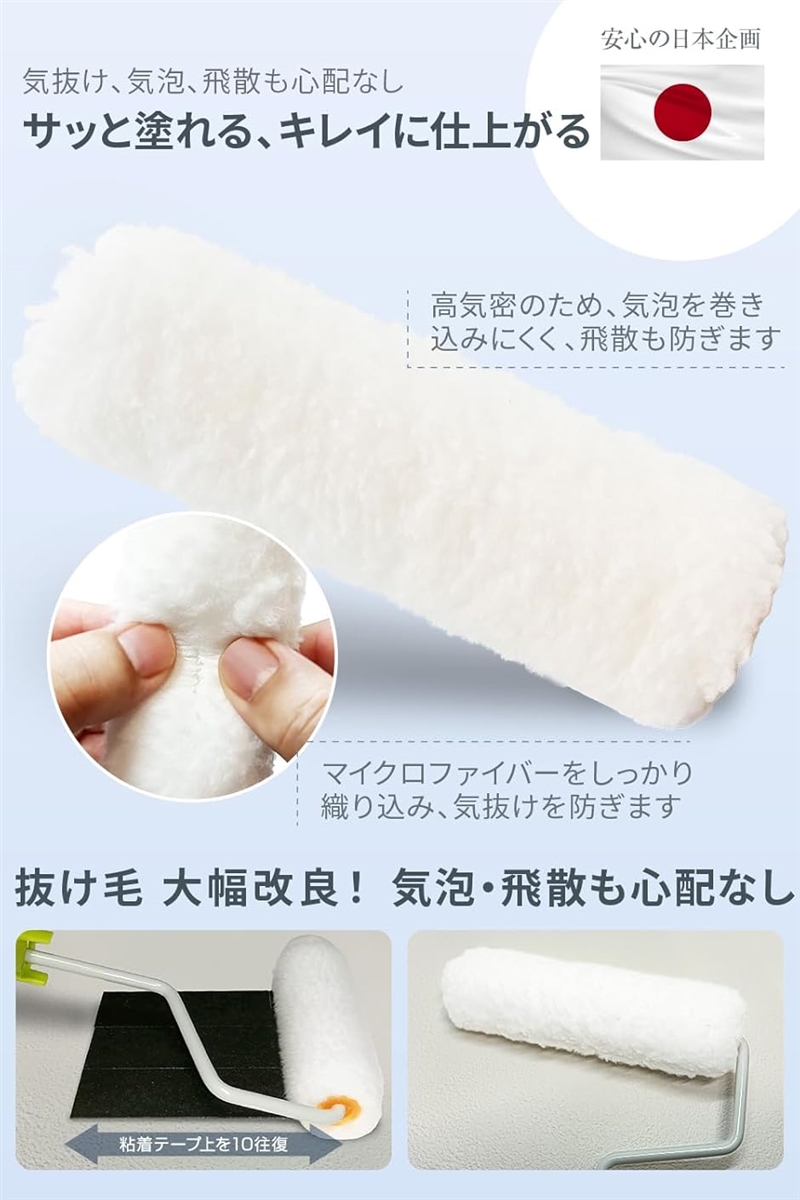 塗装ローラー マイクロファイバー スモール ペ...の詳細画像3