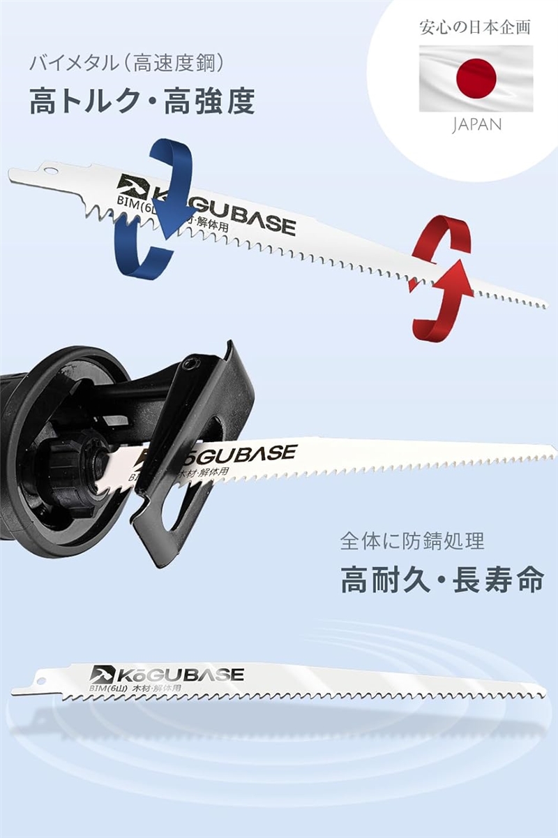 レシプロソー 替刃 ブレード バイメタル(解体...の詳細画像3