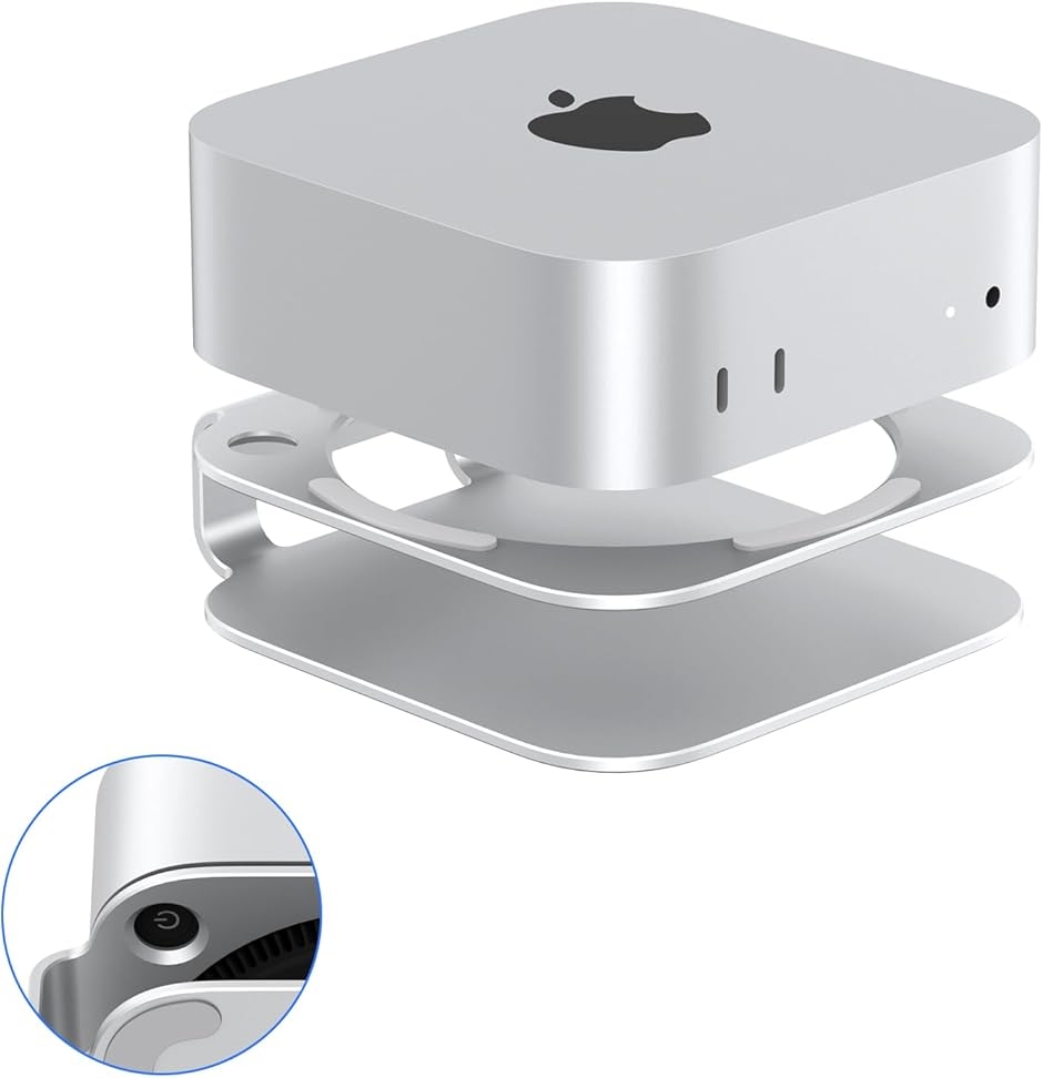 Mac mini M4 スタンド アルミマウント 2024モデル／M4 Pro対応 冷却