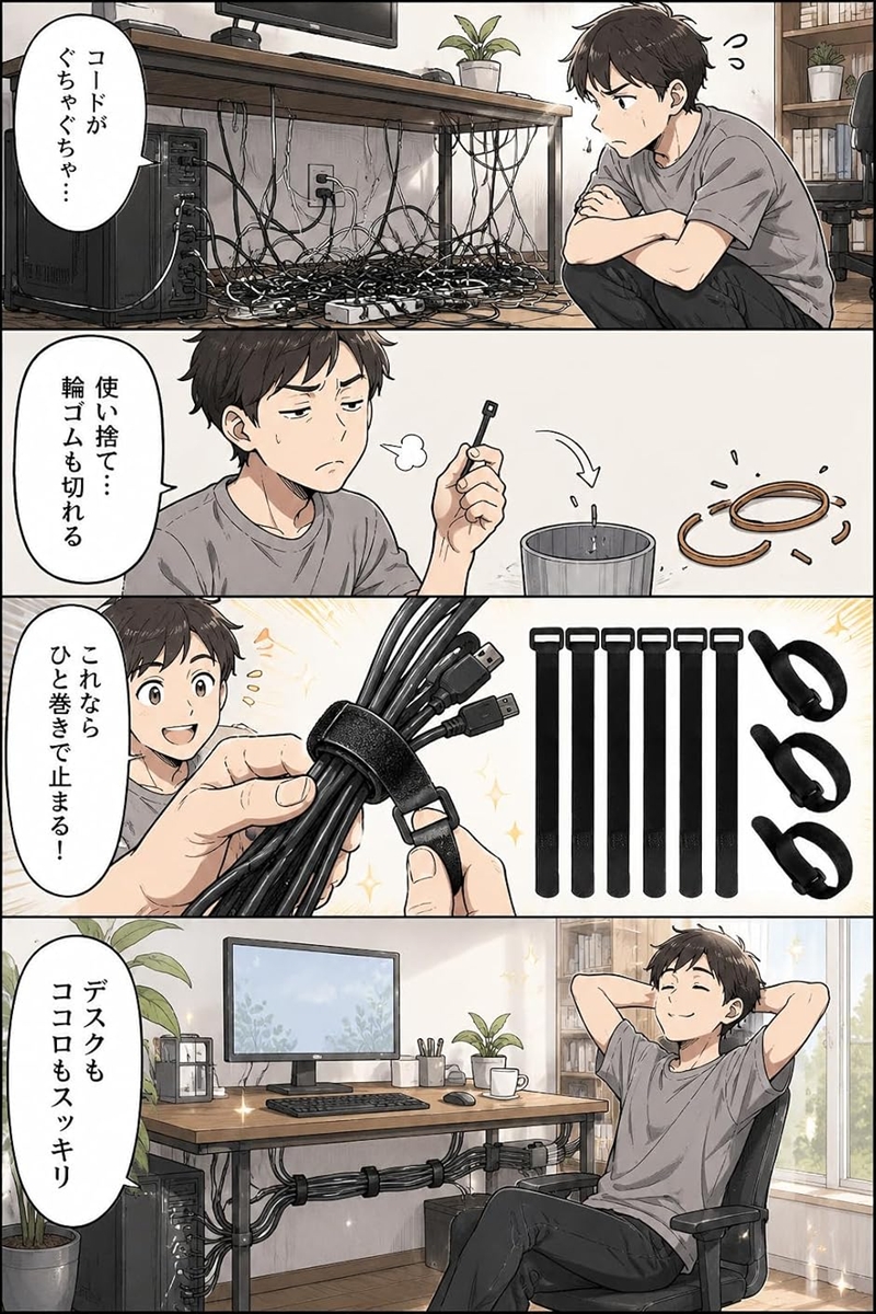 結束バンド ゴムバンド 荷締めベルト 固定バン...の詳細画像3