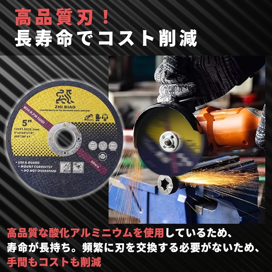 ディスクグラインダー 刃 切断砥石 替刃 サンダー 金属 鉄 ステンレス
