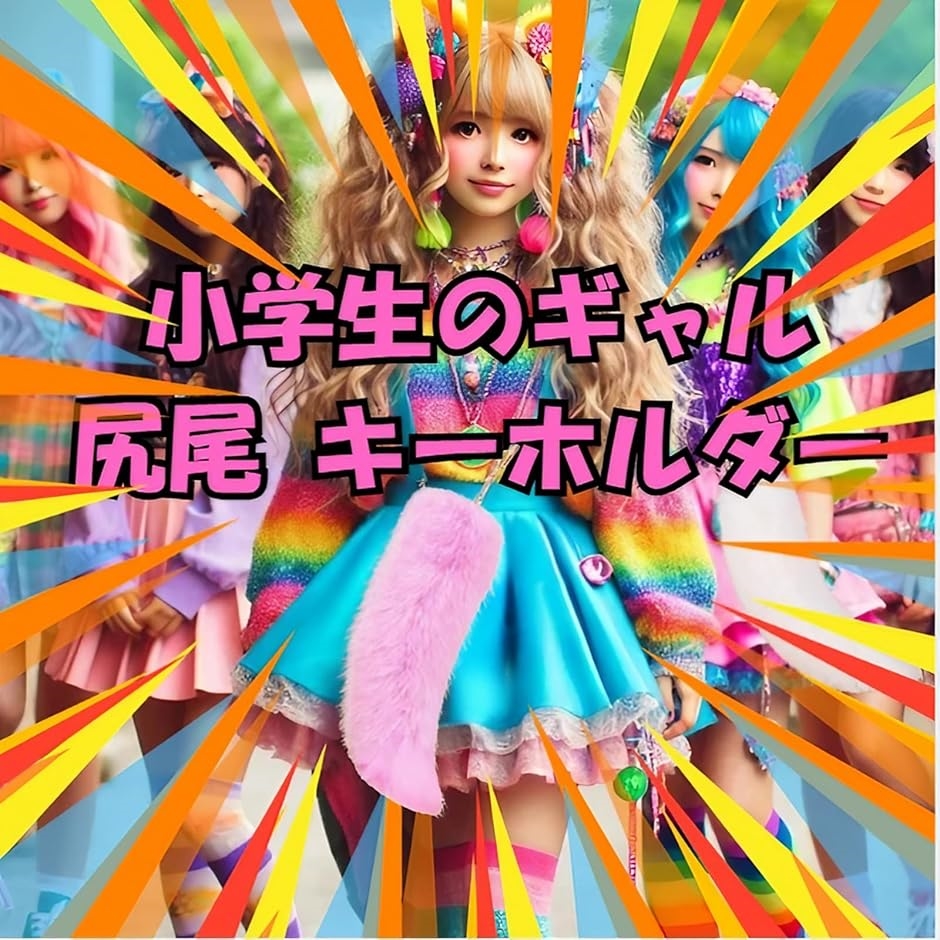 尻尾 キーホルダー ギャルのしっぽ ふわふわ しっぽギャル バッグ