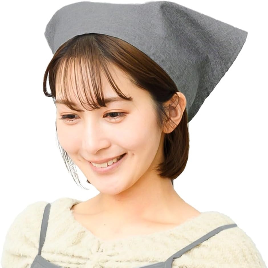 三角巾 シンプル ひも式 無地 大人用 男女兼用 カフェ 業務用 料理教室