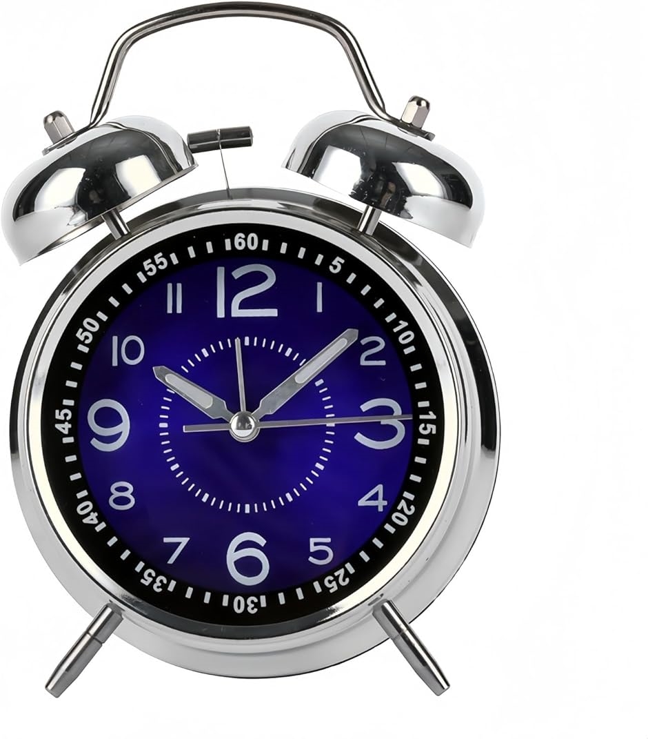 爆音目覚まし時計 大音量 アナログ ベル うるさい 絶対起きれる