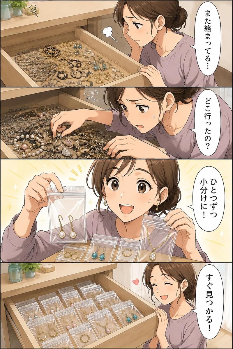 ジッパー付き袋 チャック付き袋 小袋 透明 ア...の詳細画像3
