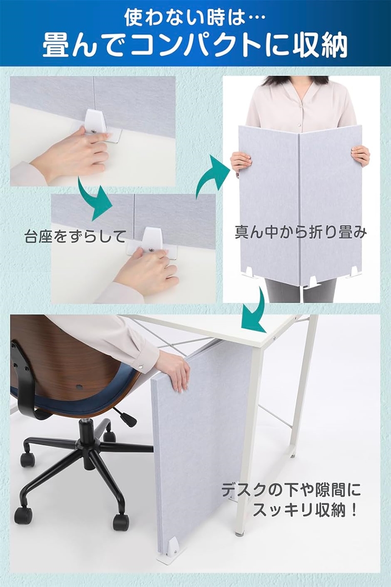 防音 吸音パーティションデスク 卓上パーテーション 防音 吸音 デスクパネル 衝立 簡単設置 勉強