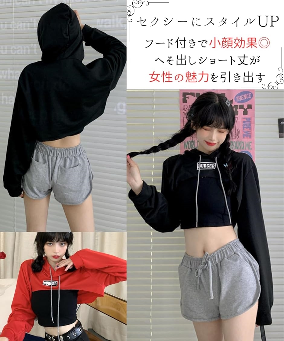 クロップド丈 トップス へそ出し 服 レディース 韓国 kpop crop