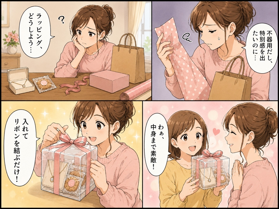 ギフトボックス 透明 プラスチック 包装 プレゼント 贈り物 クリア 20