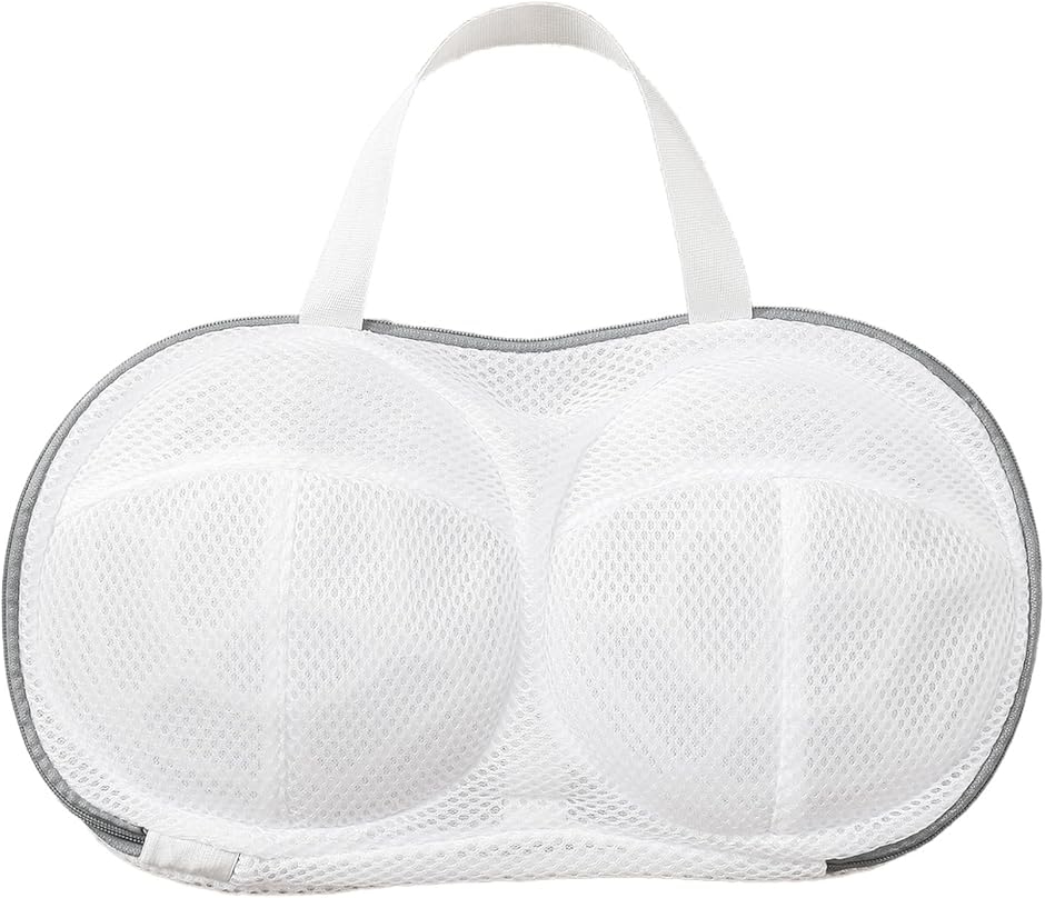 ブラジャー洗濯ネット 型崩れ防止 ブラジャー用洗濯ネット 1軍ブラ 三重保護構造 掛け干し機能(グレー,  1枚)