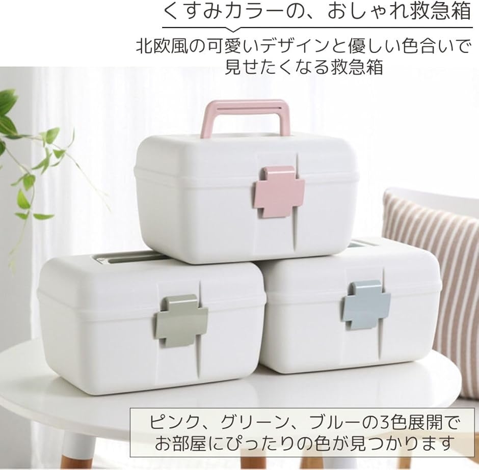 薬箱 おしゃれ かわいい 小型 救急箱 可愛い 北欧 ケース 軽量 ミニ