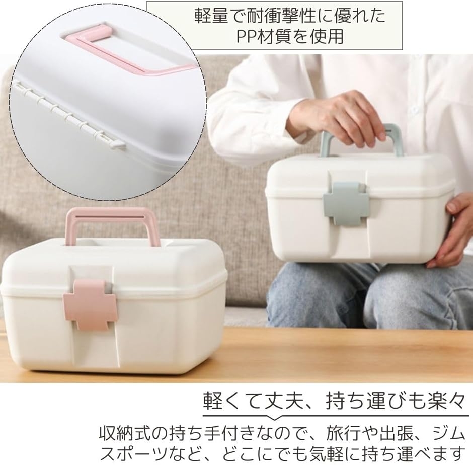 薬箱 おしゃれ かわいい 小型 救急箱 可愛い 北欧 ケース 軽量 ミニ