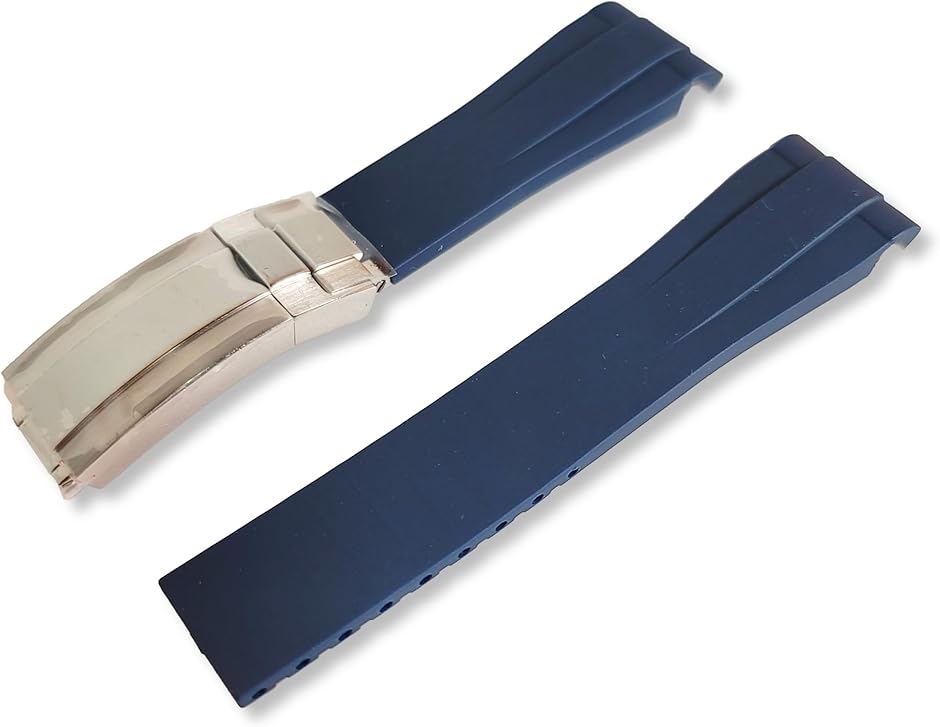 【互換品】 互換品 ラバーベルト 20mm バックル付き 腕時計用 替え バンド ラグ 簡単調節 ロ ...