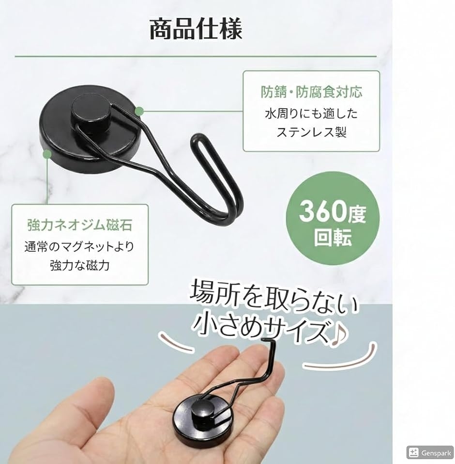 強力マグネットフック 32mm 3個入 まとめ売り 耐荷重22kg 防錆 新品 超強力マグネットフック 32mm 3個セット 保護パッド3枚付 防錆