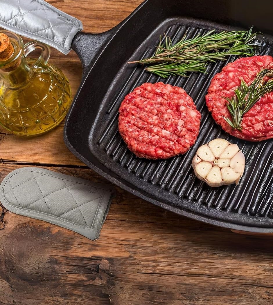 スキレットハンドルカバー フライパン取っ手カバー 鍋つかみ(4種セット