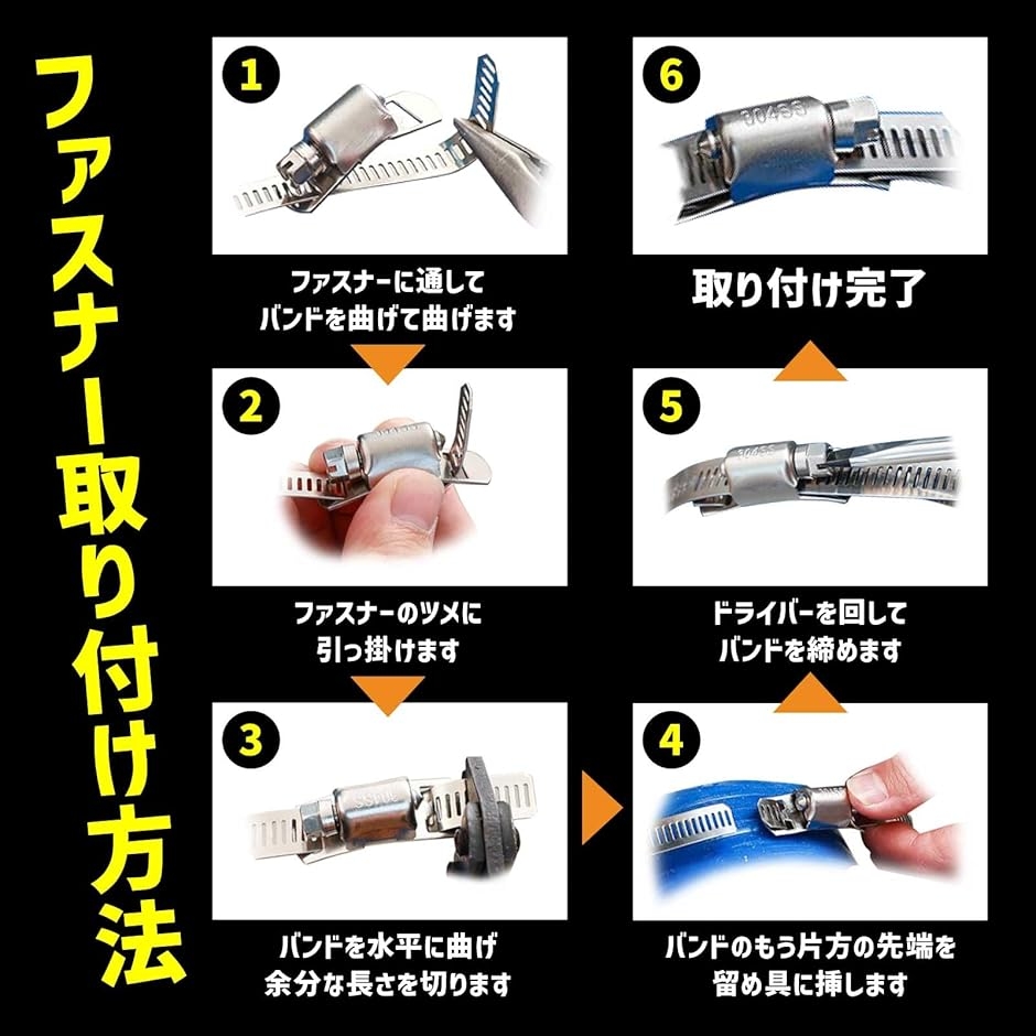 ステン バンド 金具 取り付け 方